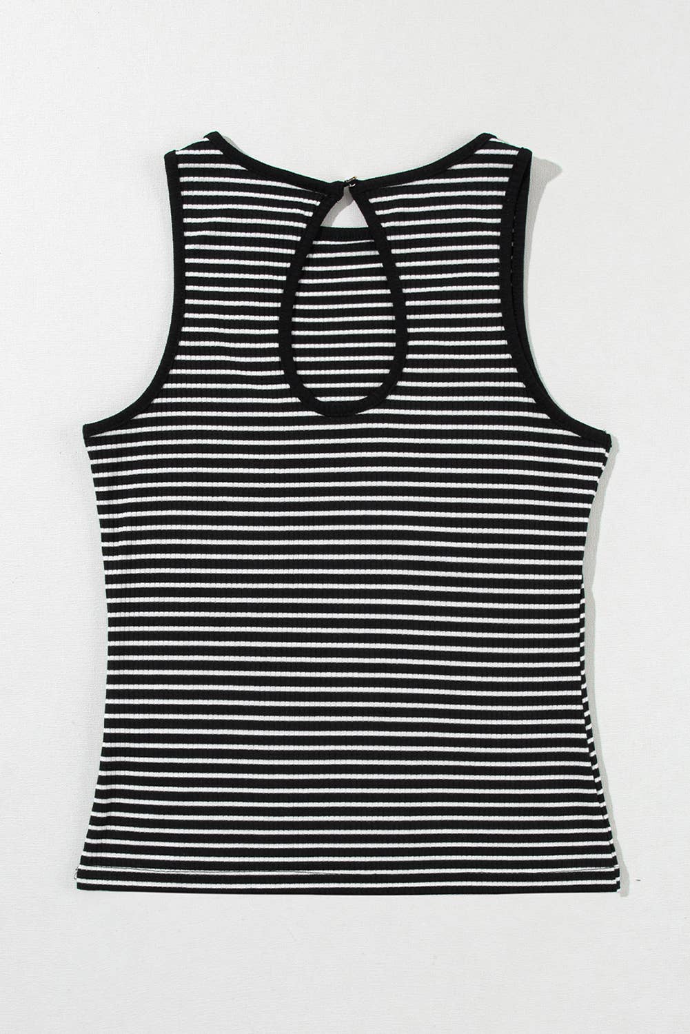 Striped Ribbed Knit Tank Top, Multiple Colors