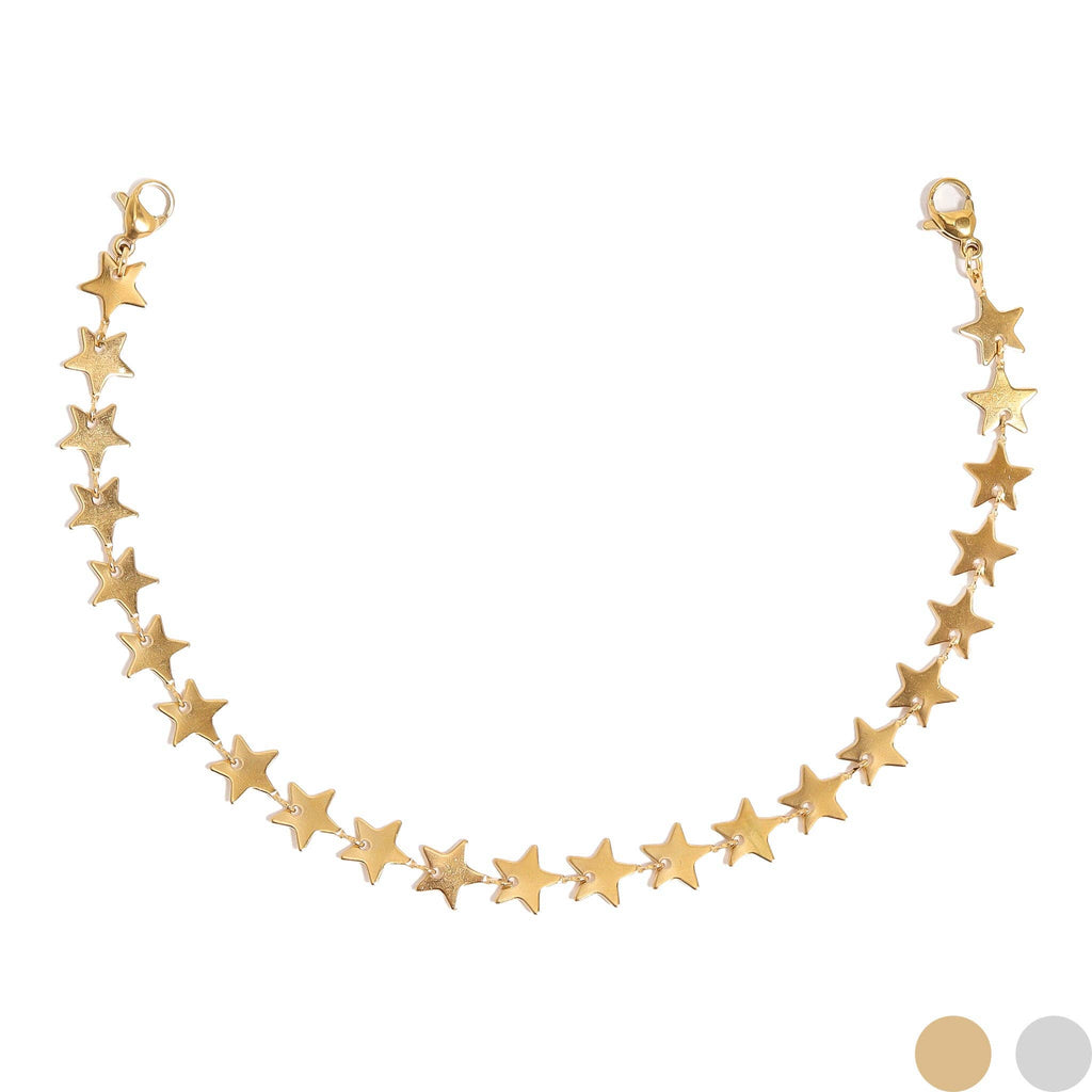 Trucker Hat Chain: Silver/Gold Star