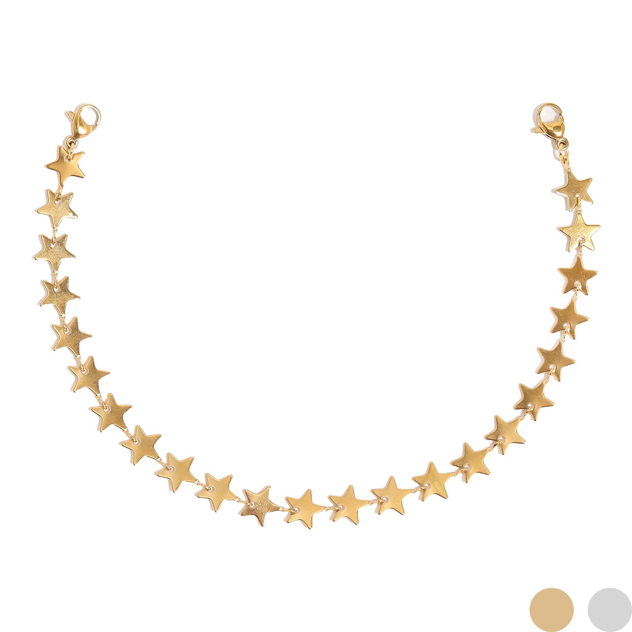 Trucker Hat Chain: Silver/Gold Star