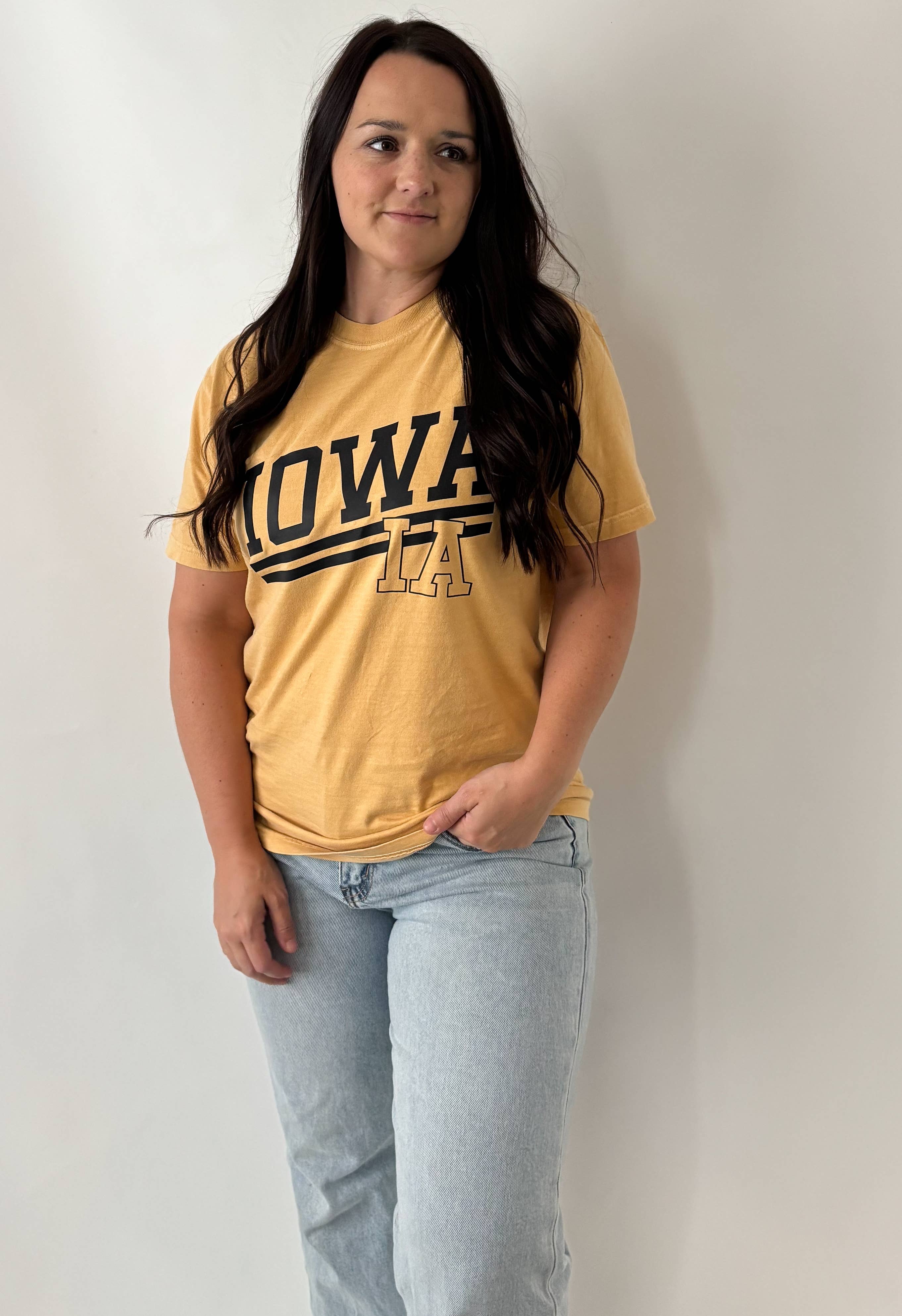 IOWA IA Gold Short Sleeve Tee