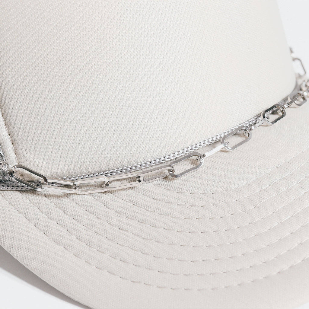 Trucker Hat Chain: Silver/Gold Paperclip