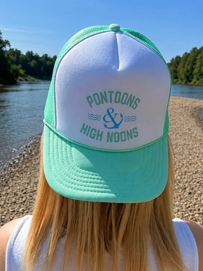 Pontoons and High Noons Trucker Hat
