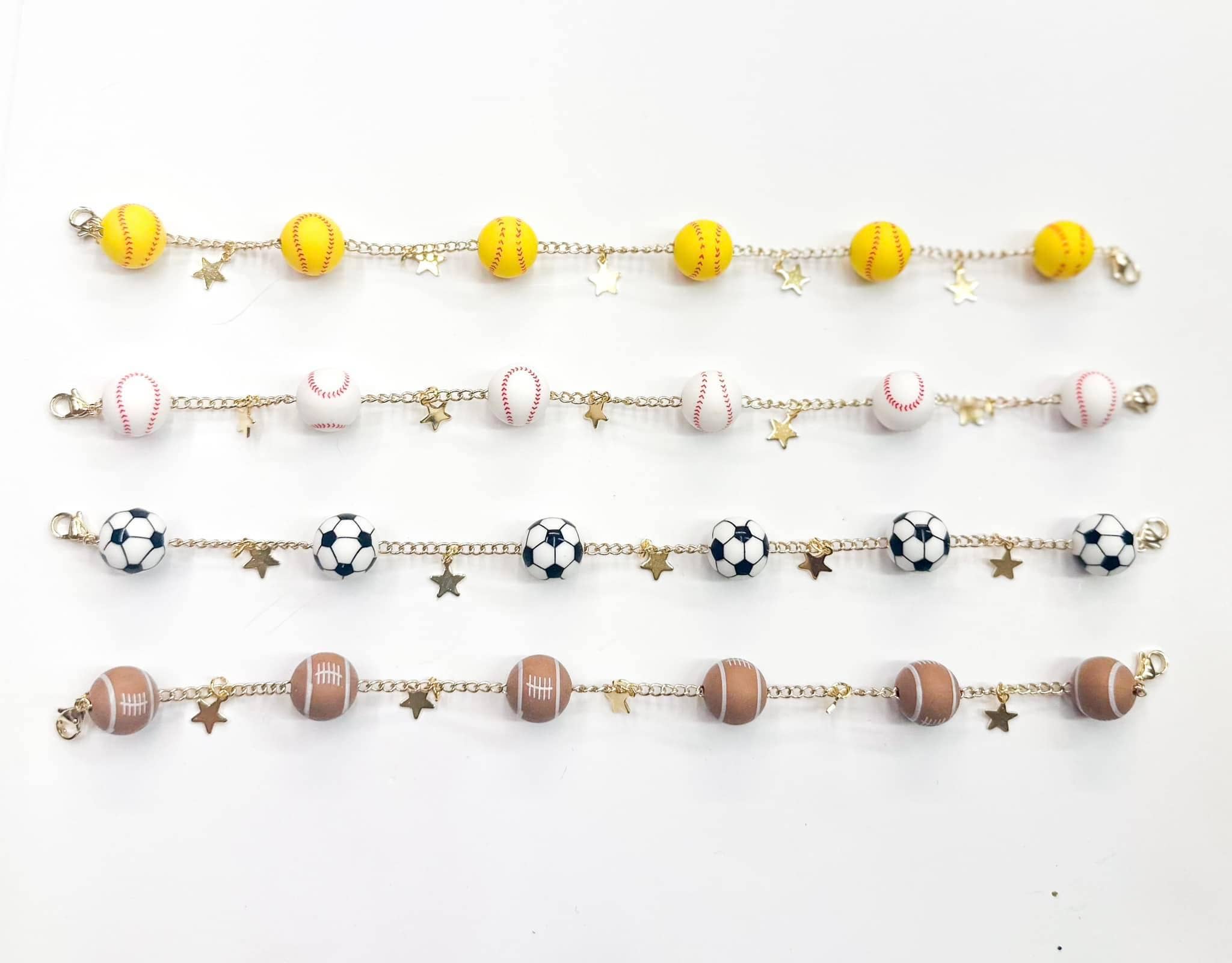 Trucker Hat Chain: Baseball Gold Stars