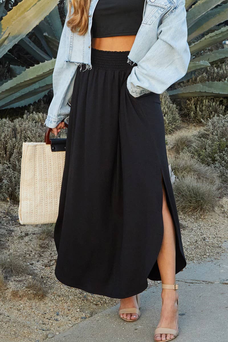 Go With the Flow Maxi Skirt, Multiple Colors