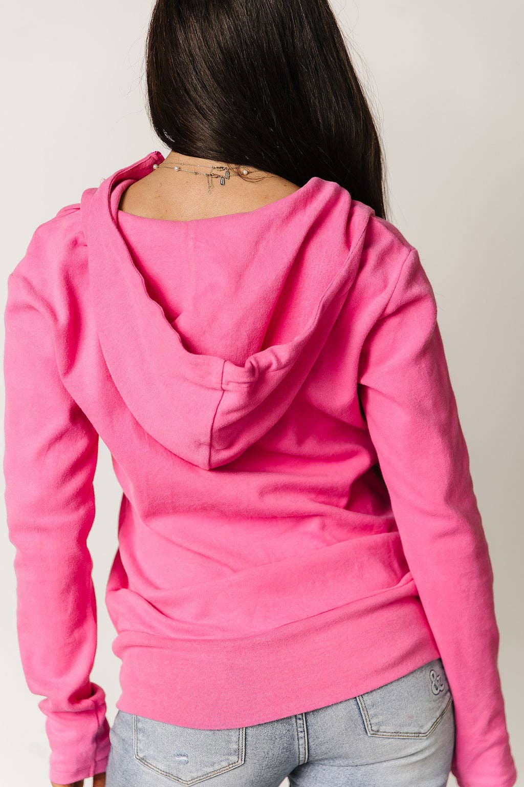 Pink Quarter Zip Sweatshirt | The Tinsel Thread