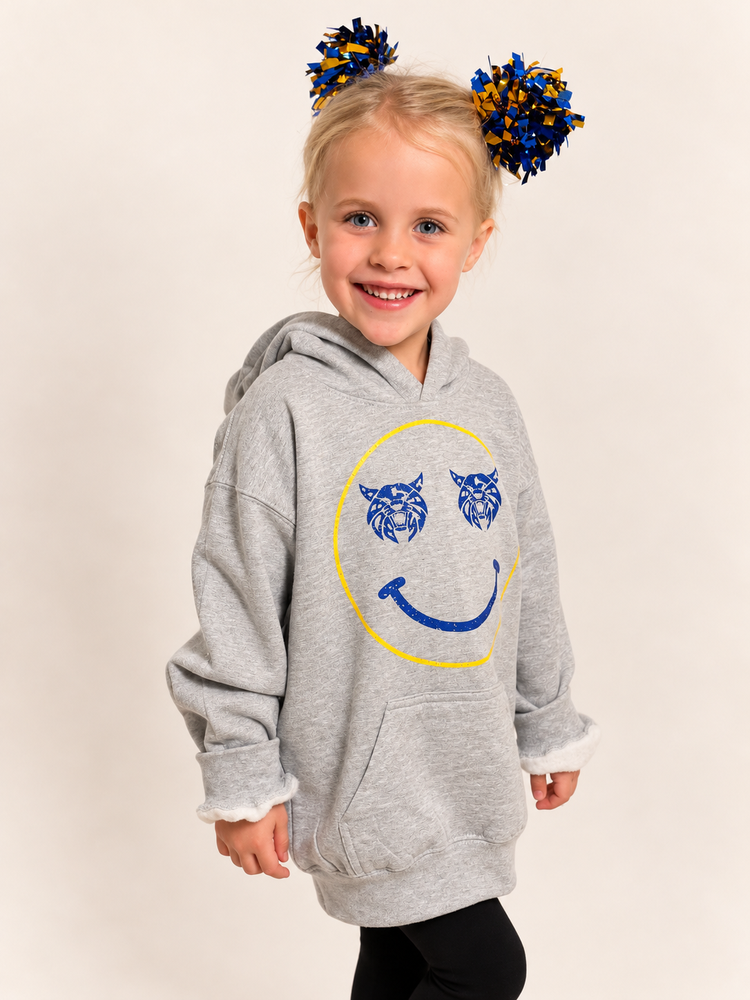 Benton Bobcats Smiley, Youth- Long Sleeve & Hoodie