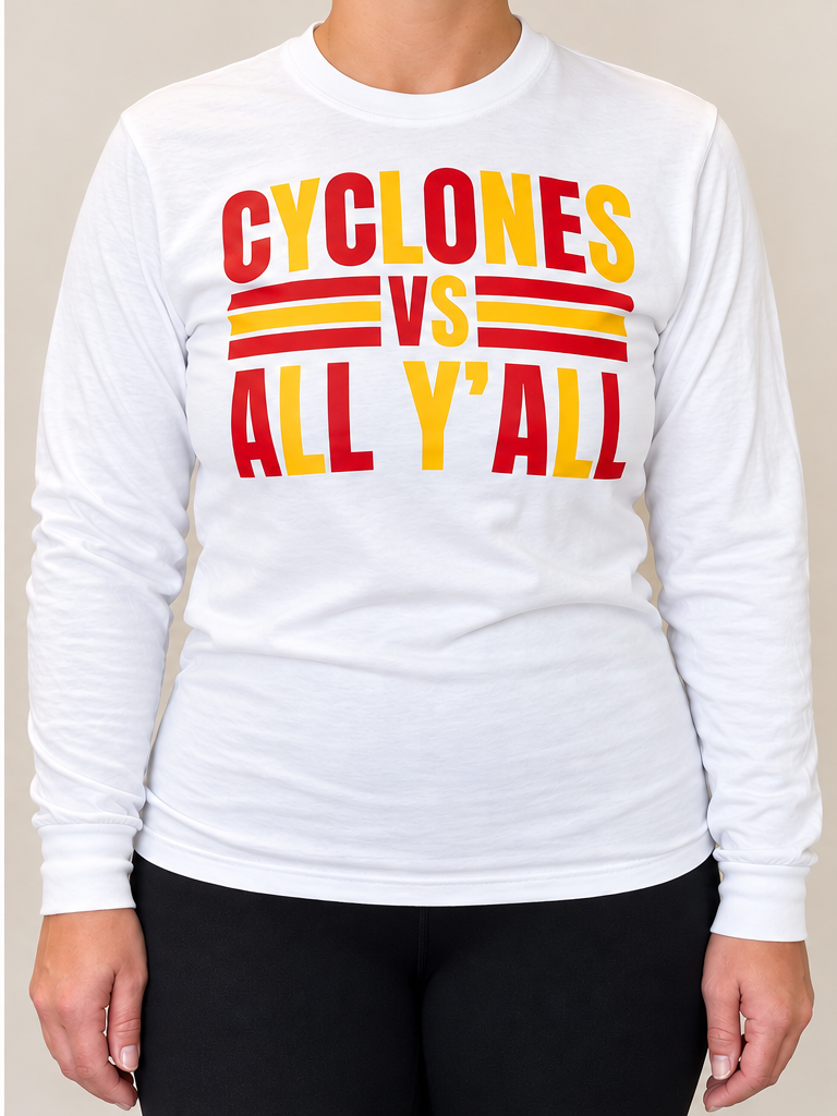 Cyclones vs All Ya'll Long Sleeve Tee