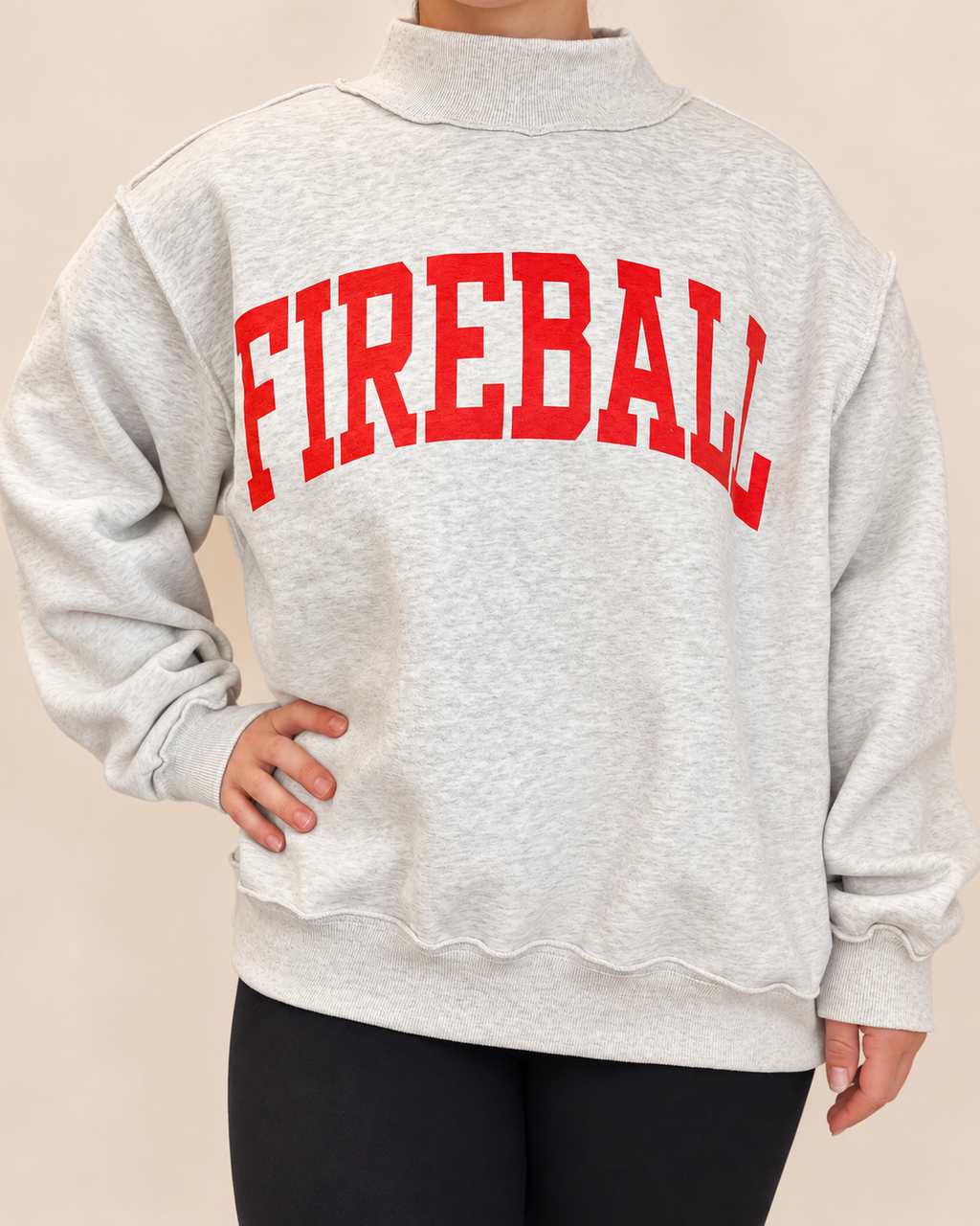 Fireball | Hungover Reversible Mock Neck Sweatshirt