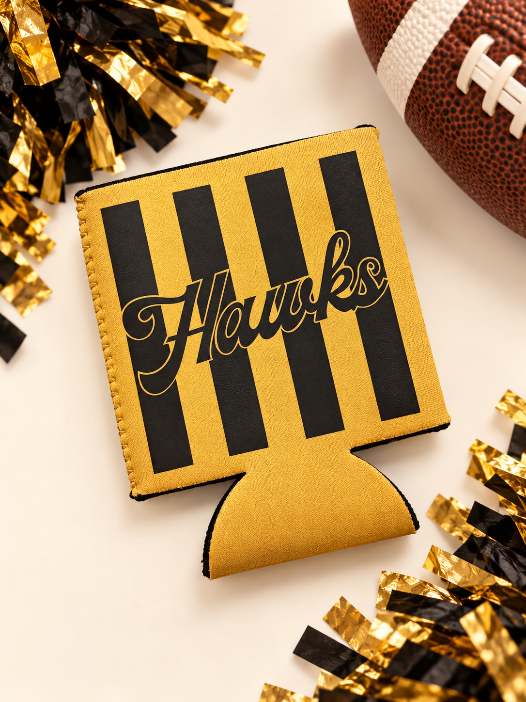 Hawks Stripe Regular Can Koozie