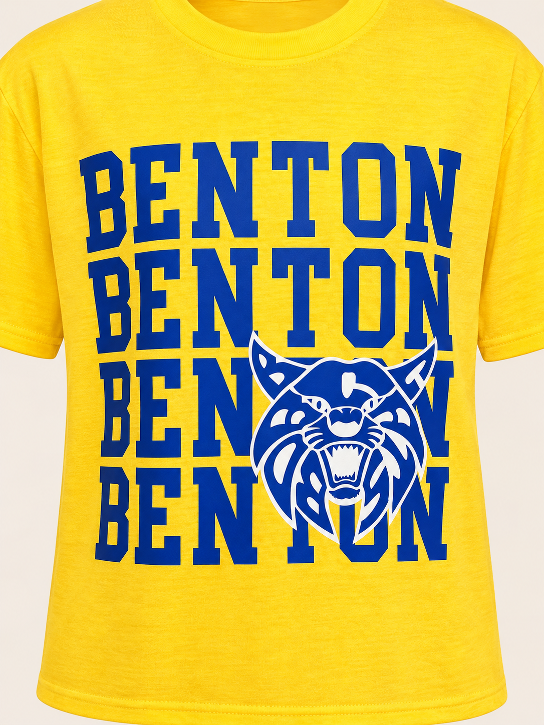 Benton Bobcats Stacked Short Sleeve Graphic Tee, Youth