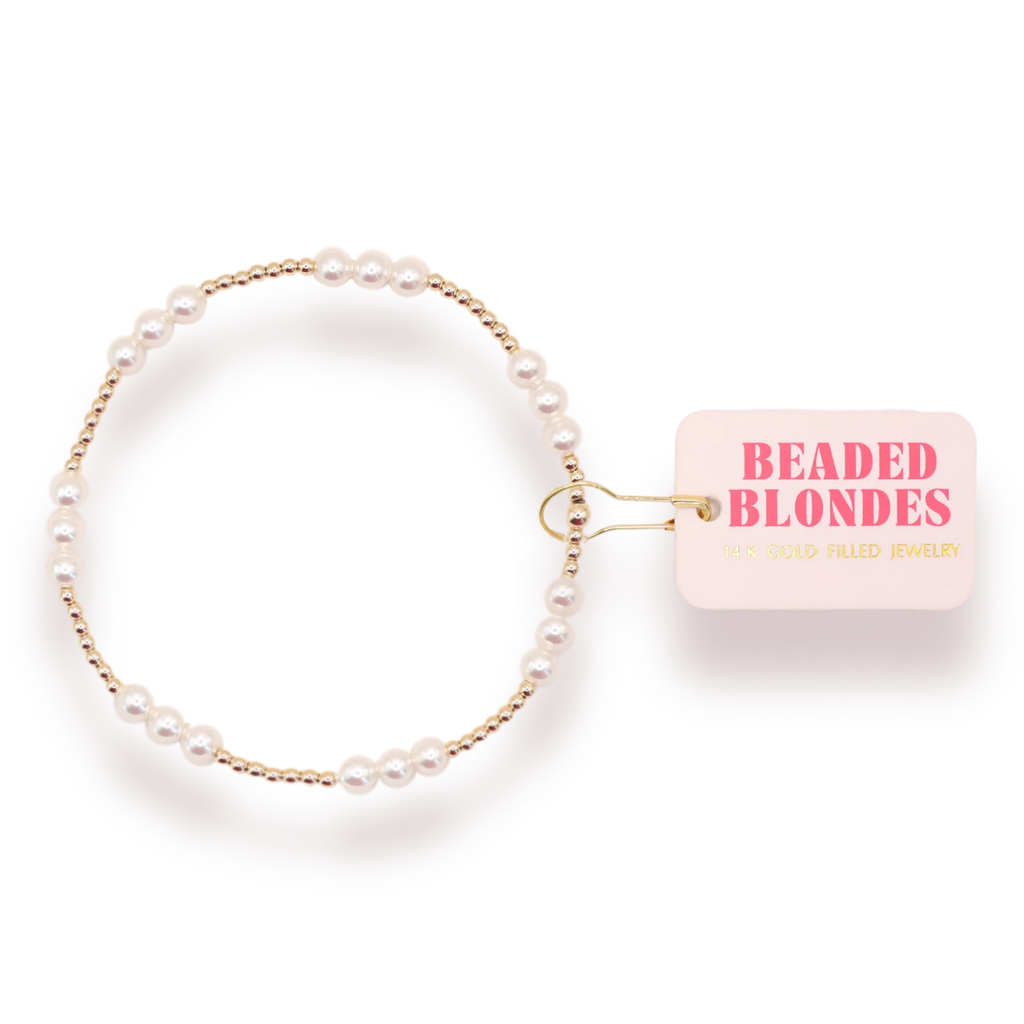 ILY Pearl Gold Bracelet