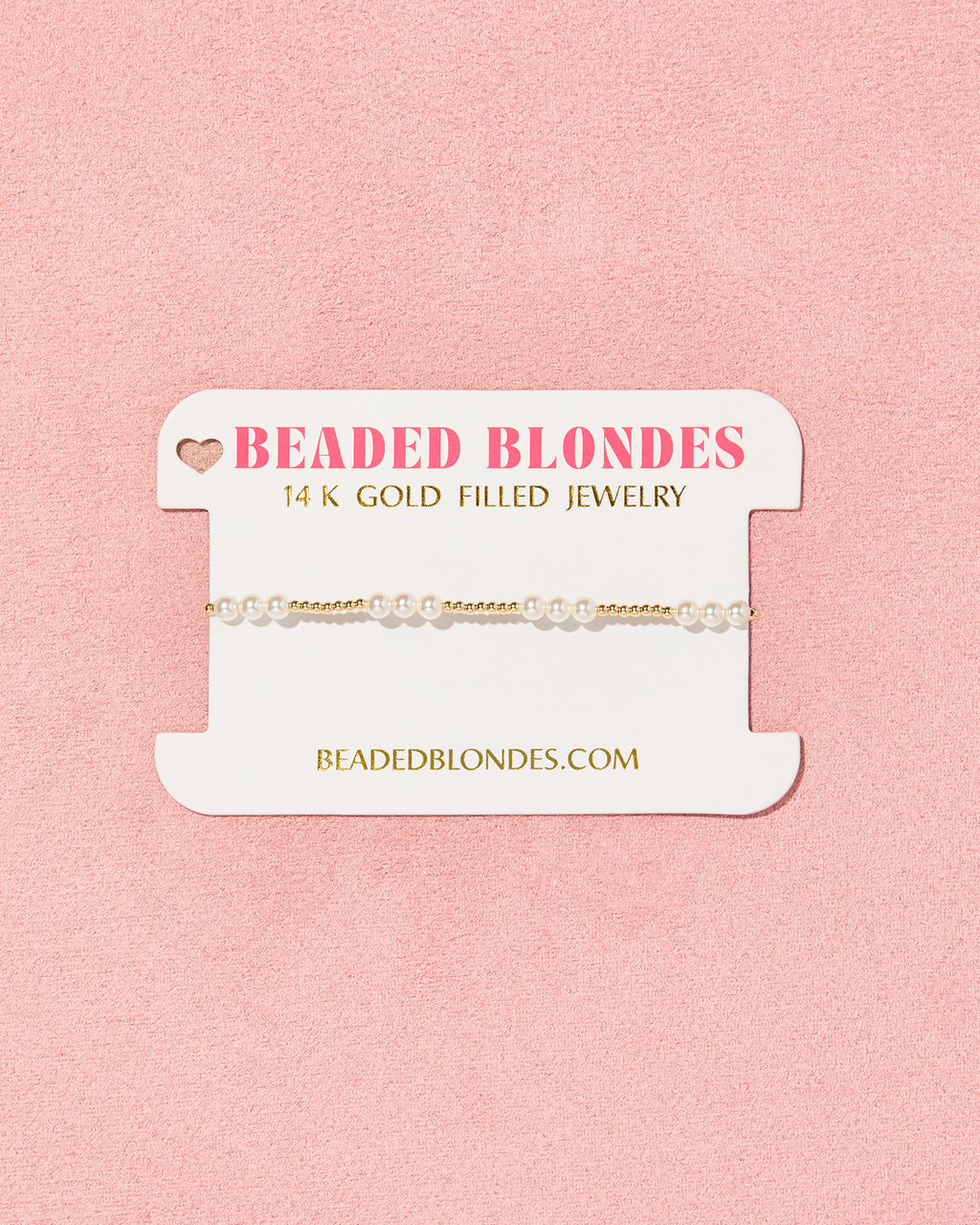 ILY Pearl Gold Bracelet