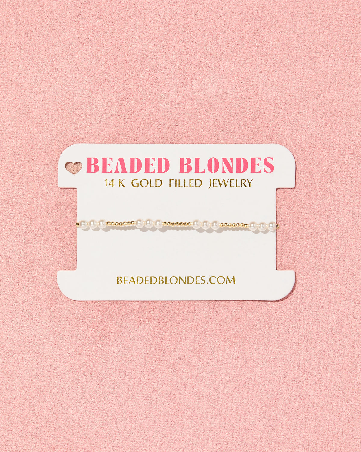 ILY Pearl Gold Bracelet