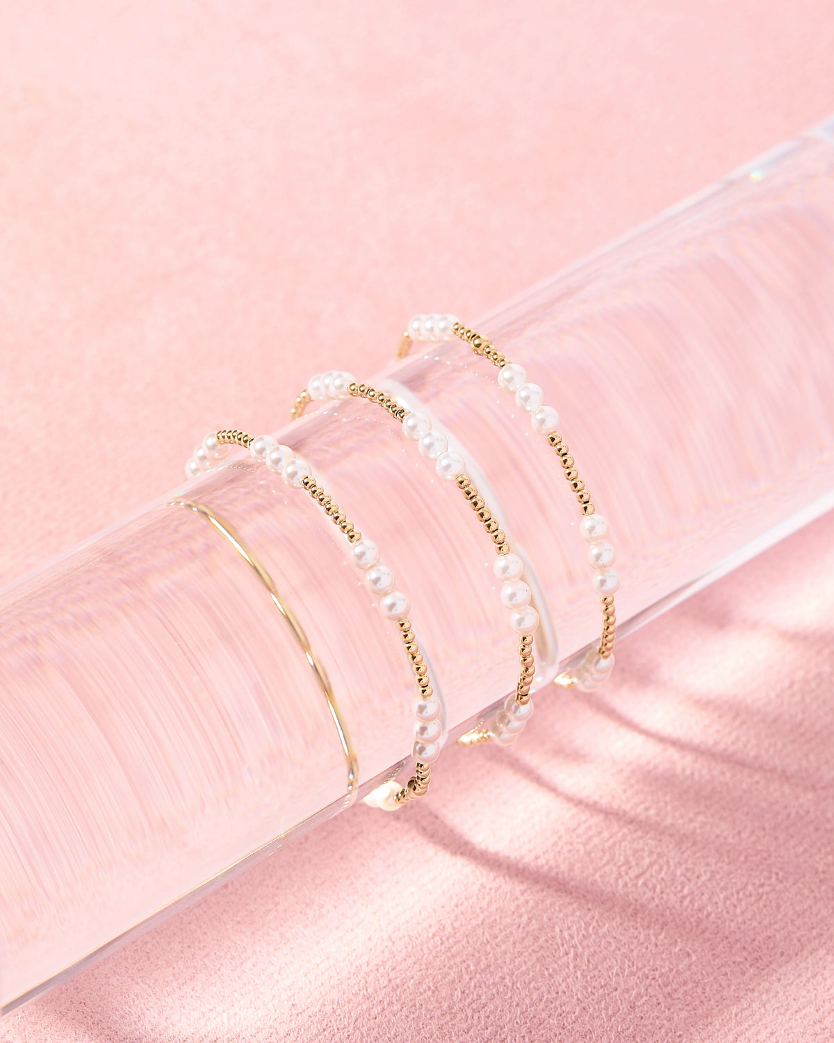 ILY Pearl Gold Bracelet