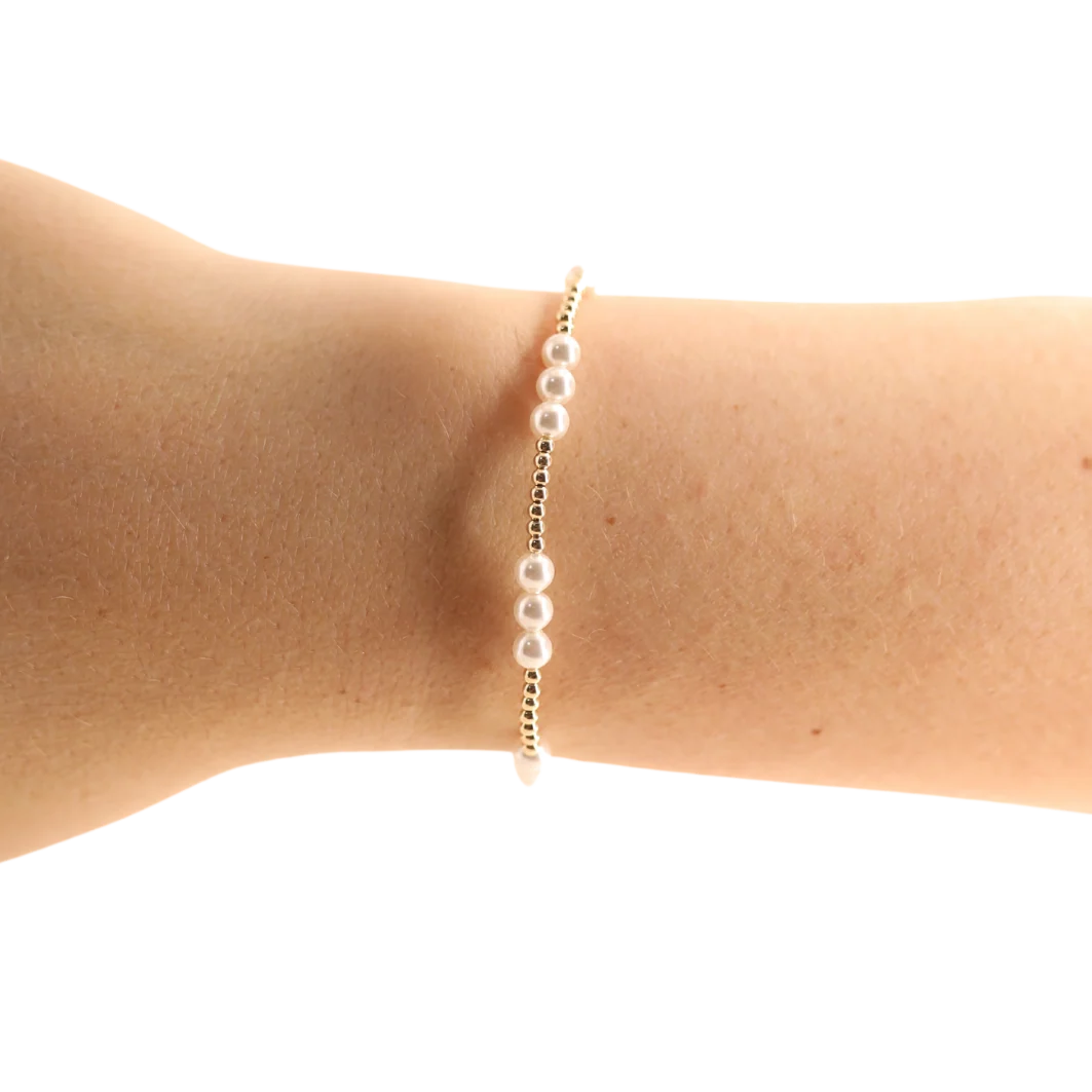 ILY Pearl Gold Bracelet