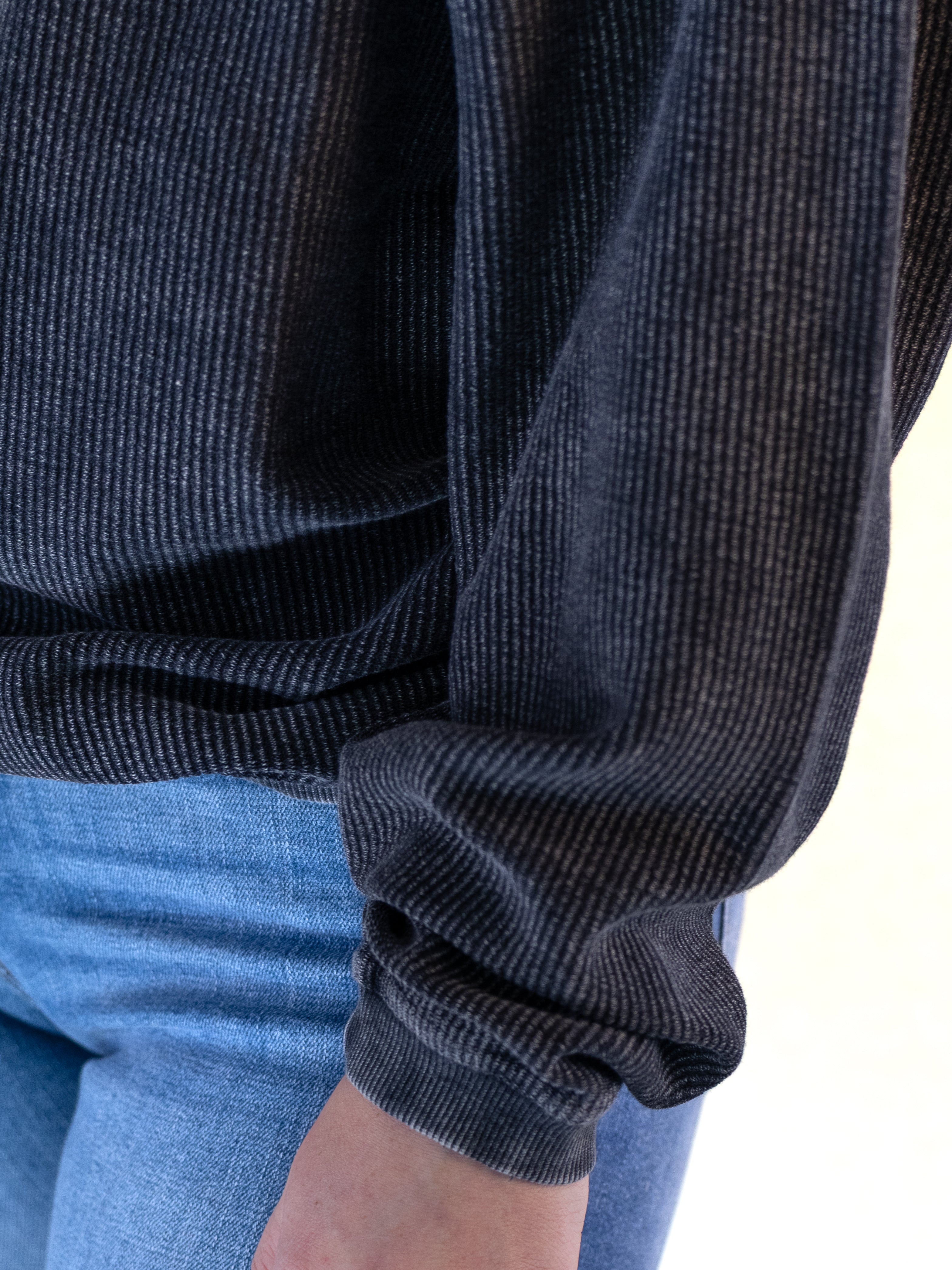 Soft Ribbed Crewneck Sweatshirt- Multiple Colors