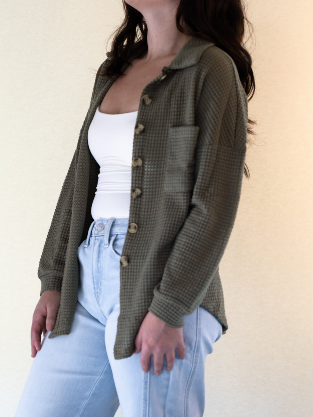Woodland Waffle Button Up