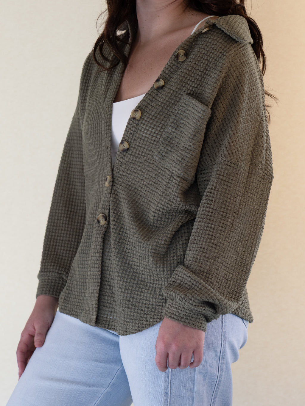 Woodland Waffle Button Up