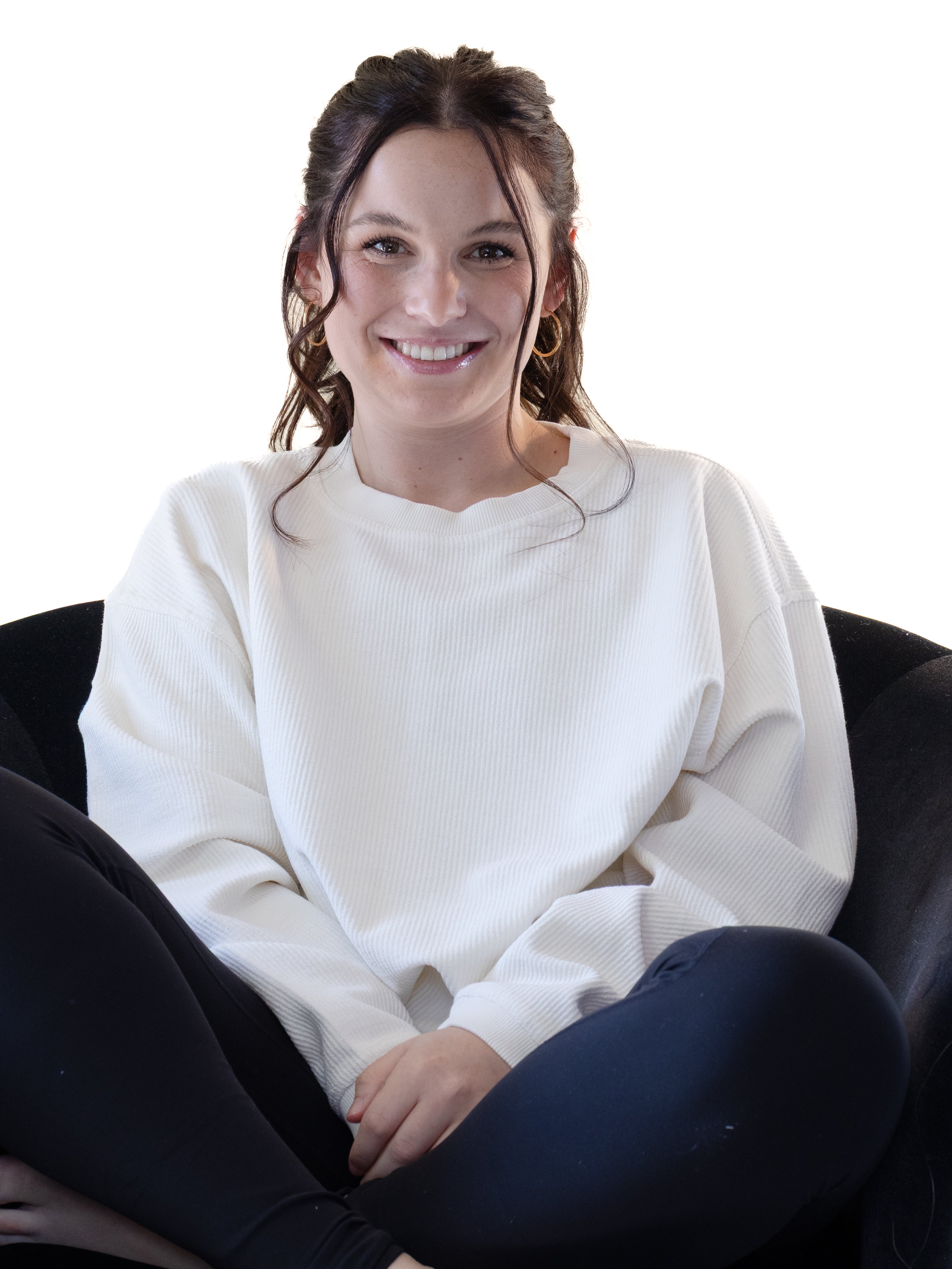 Soft Ribbed Crewneck Sweatshirt- Multiple Colors
