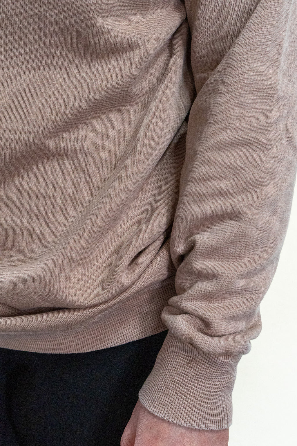Vintage Wash Snap Pullover, Taupe