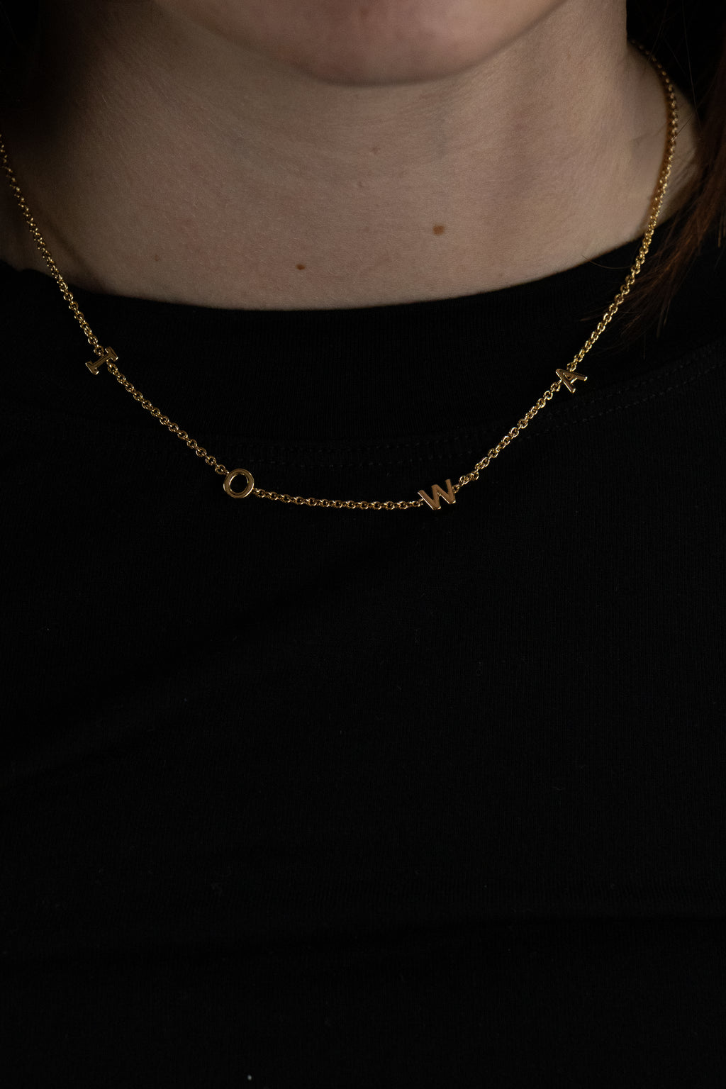 IOWA Initial Necklace