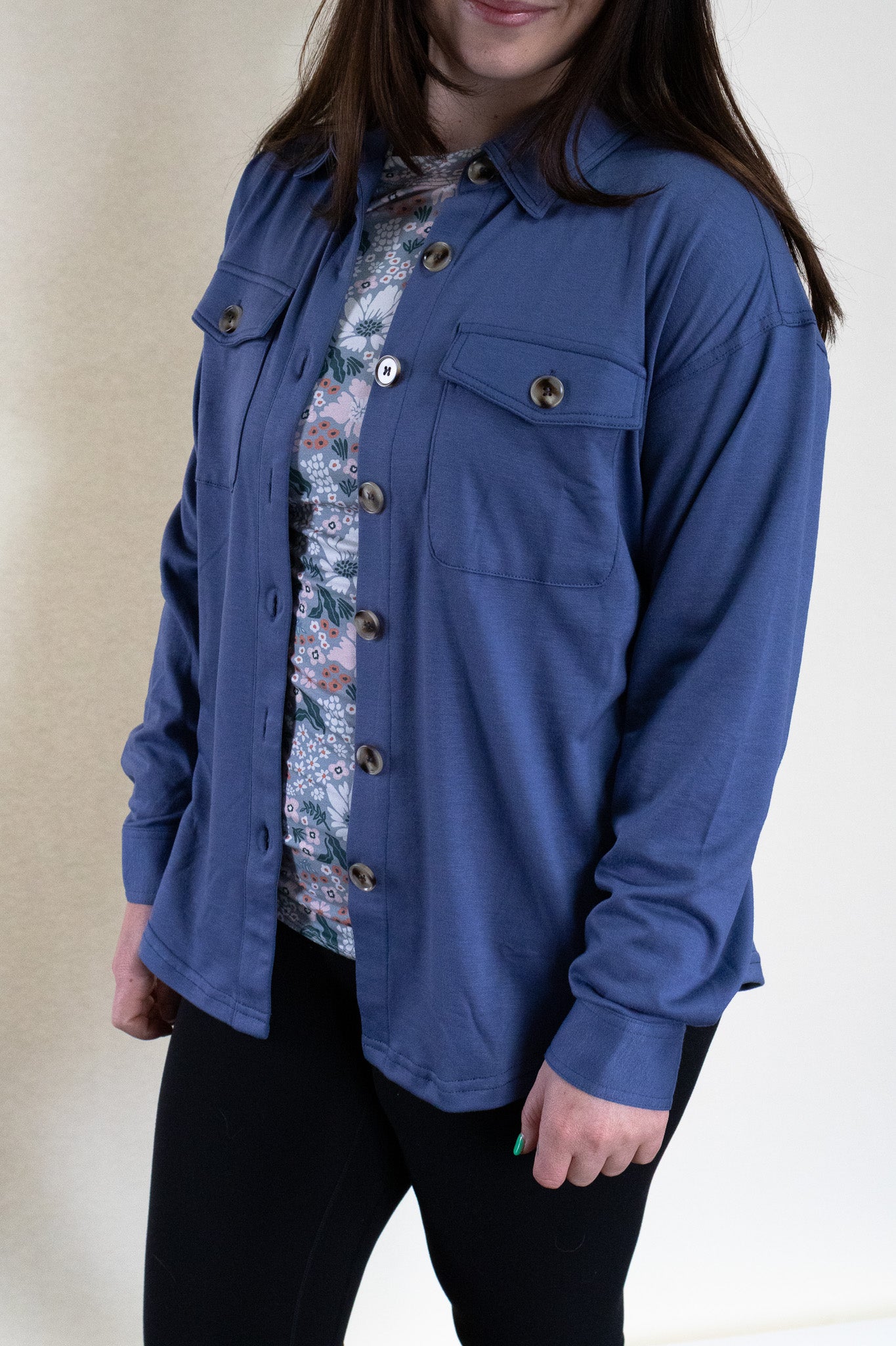Layer Player Shacket, Blue