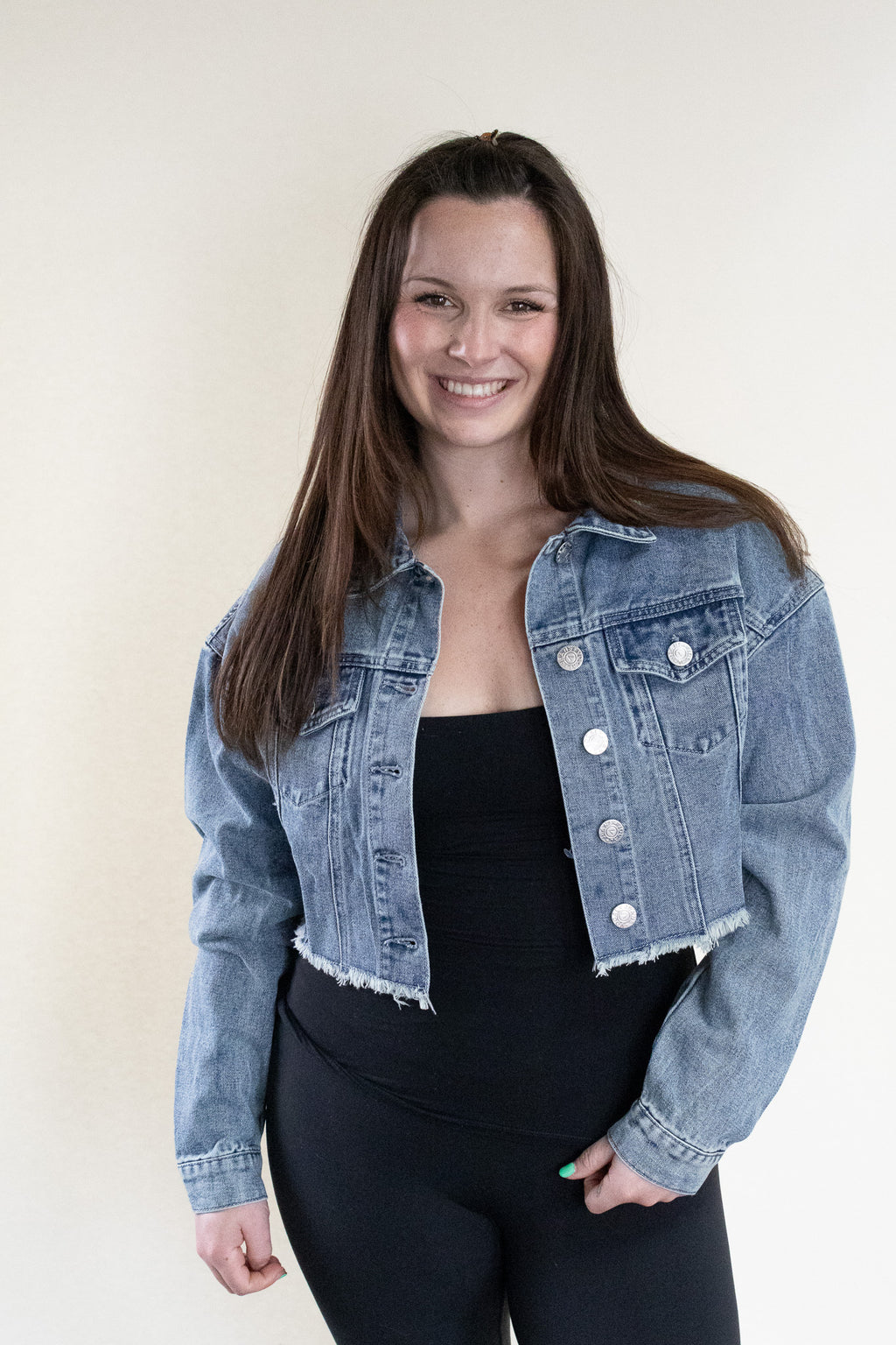 Starlight Rodeo Cropped Denim Jacket