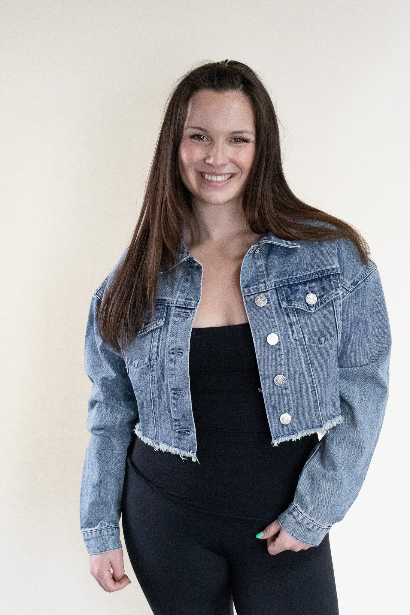 Starlight Rodeo Cropped Denim Jacket