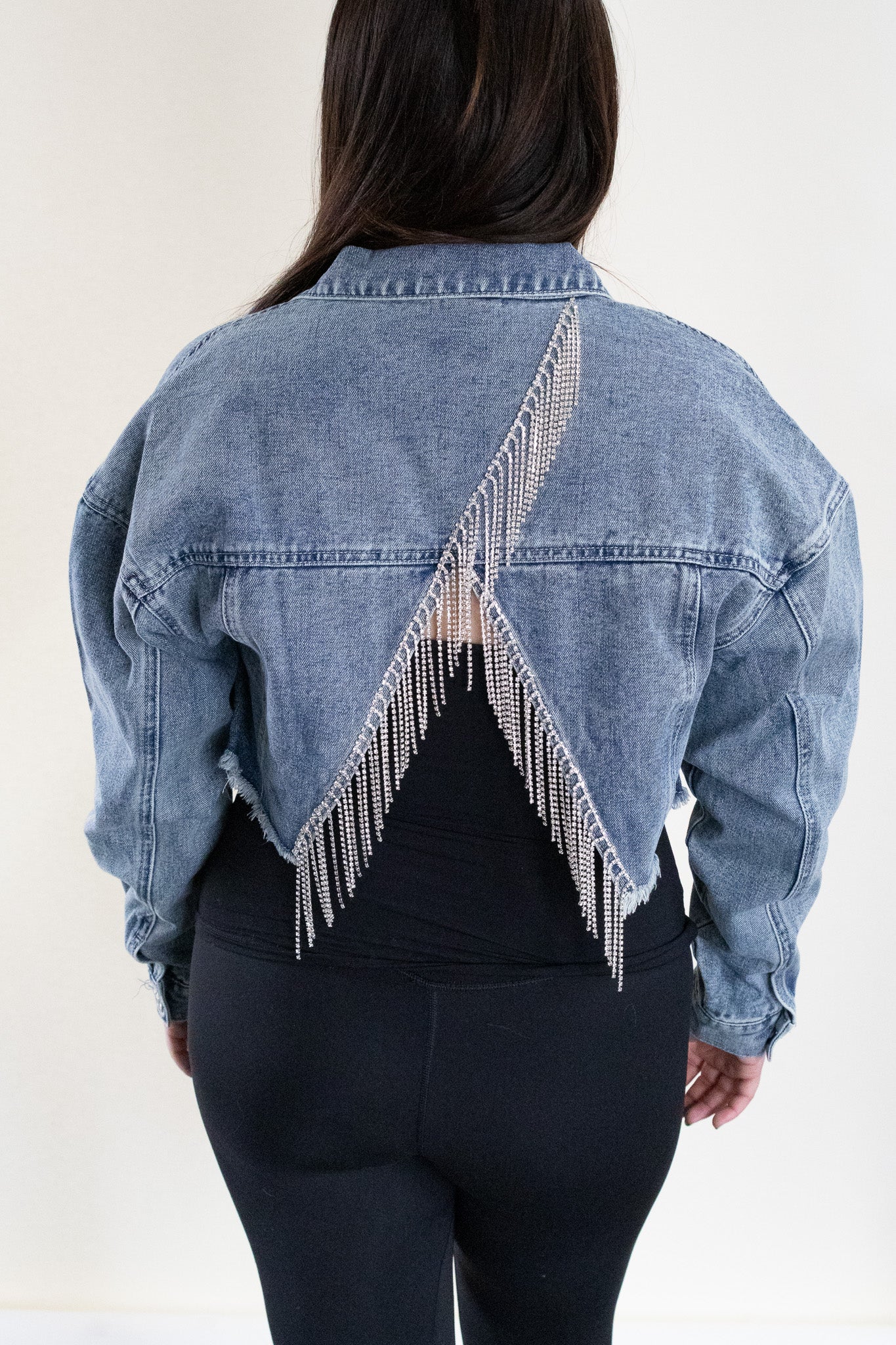 Starlight Rodeo Cropped Denim Jacket