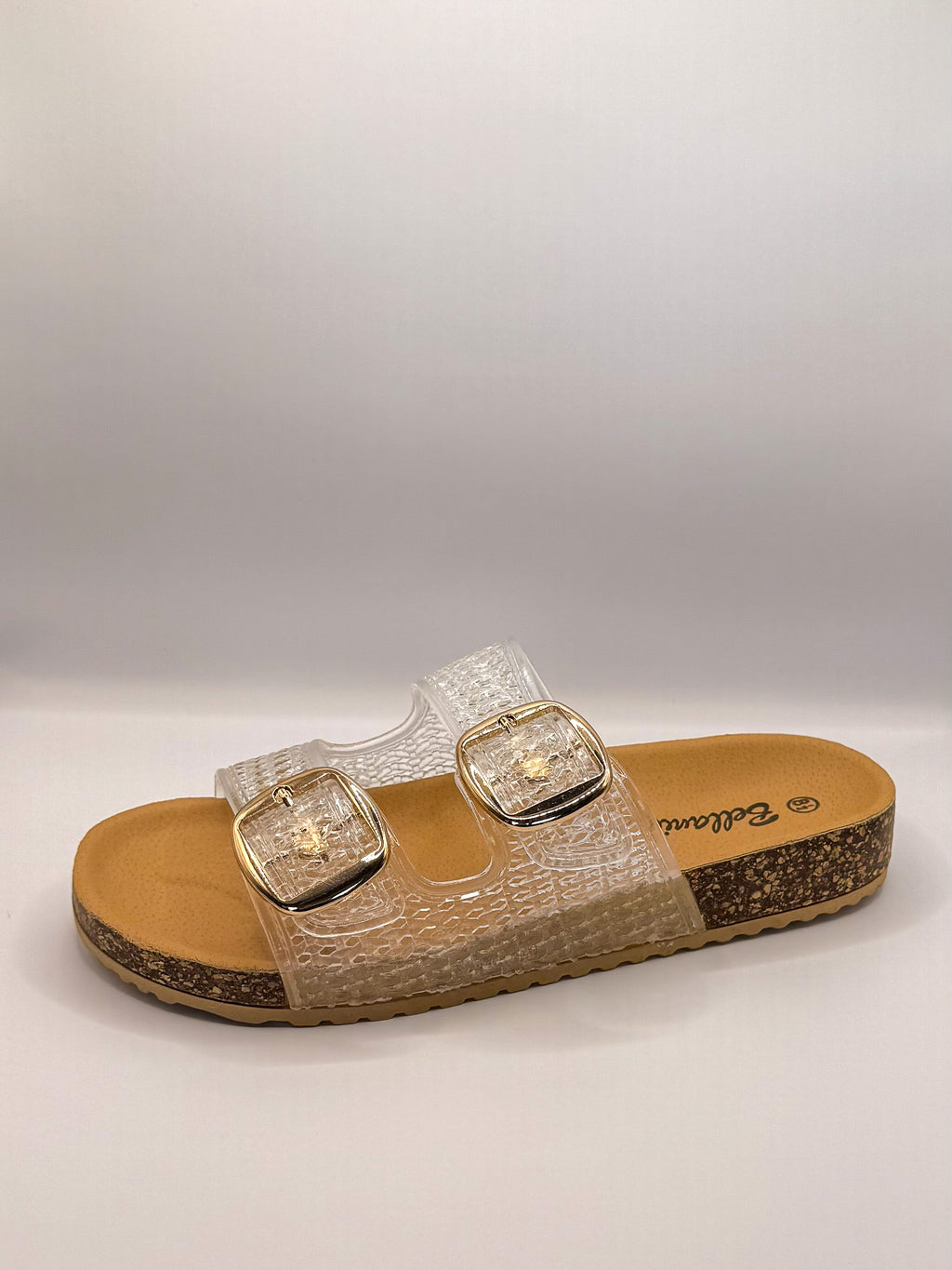 Jelly Slide Sandals, Clear