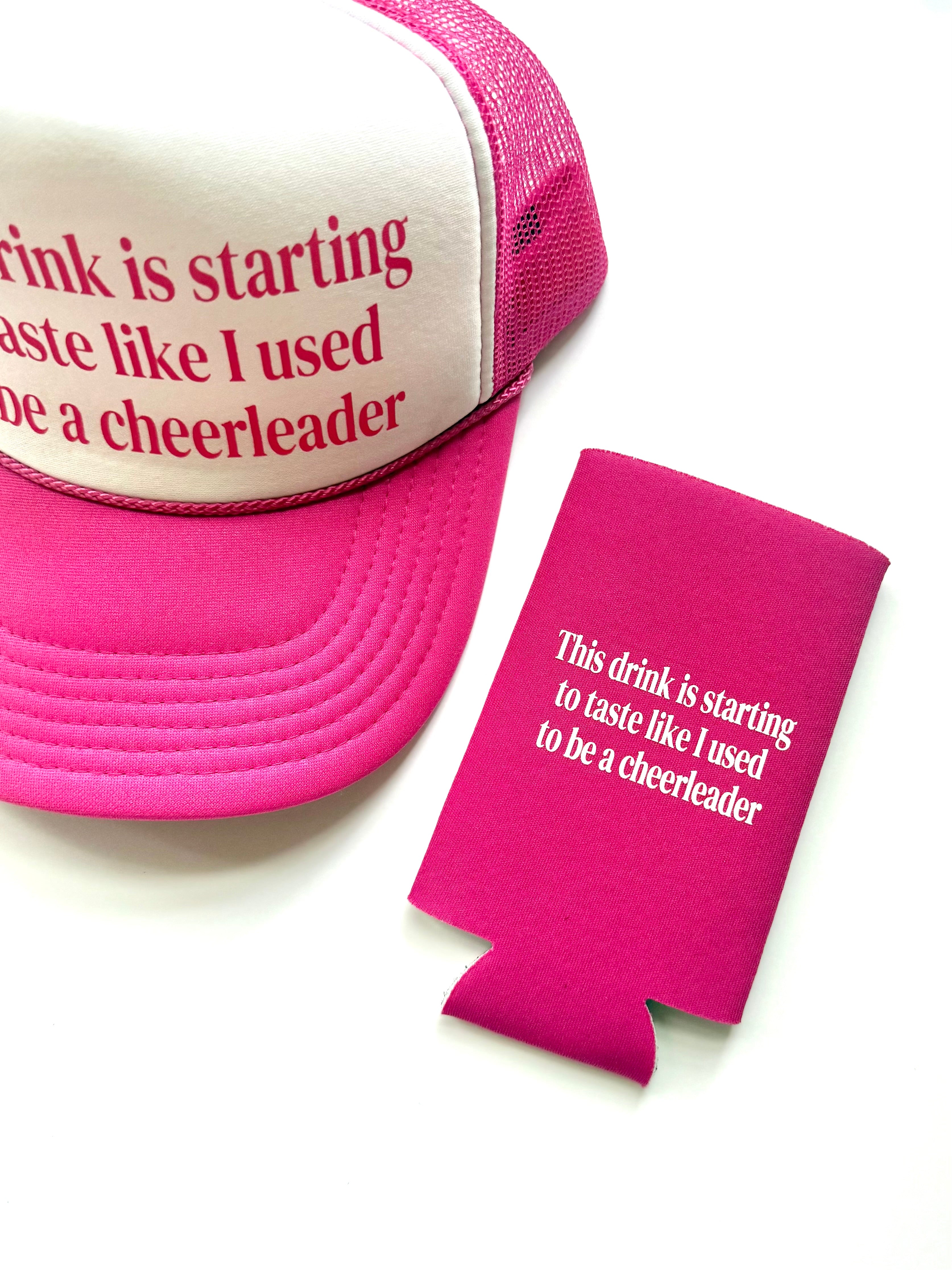 Used to Be a Cheerleader Slim Can Koozie