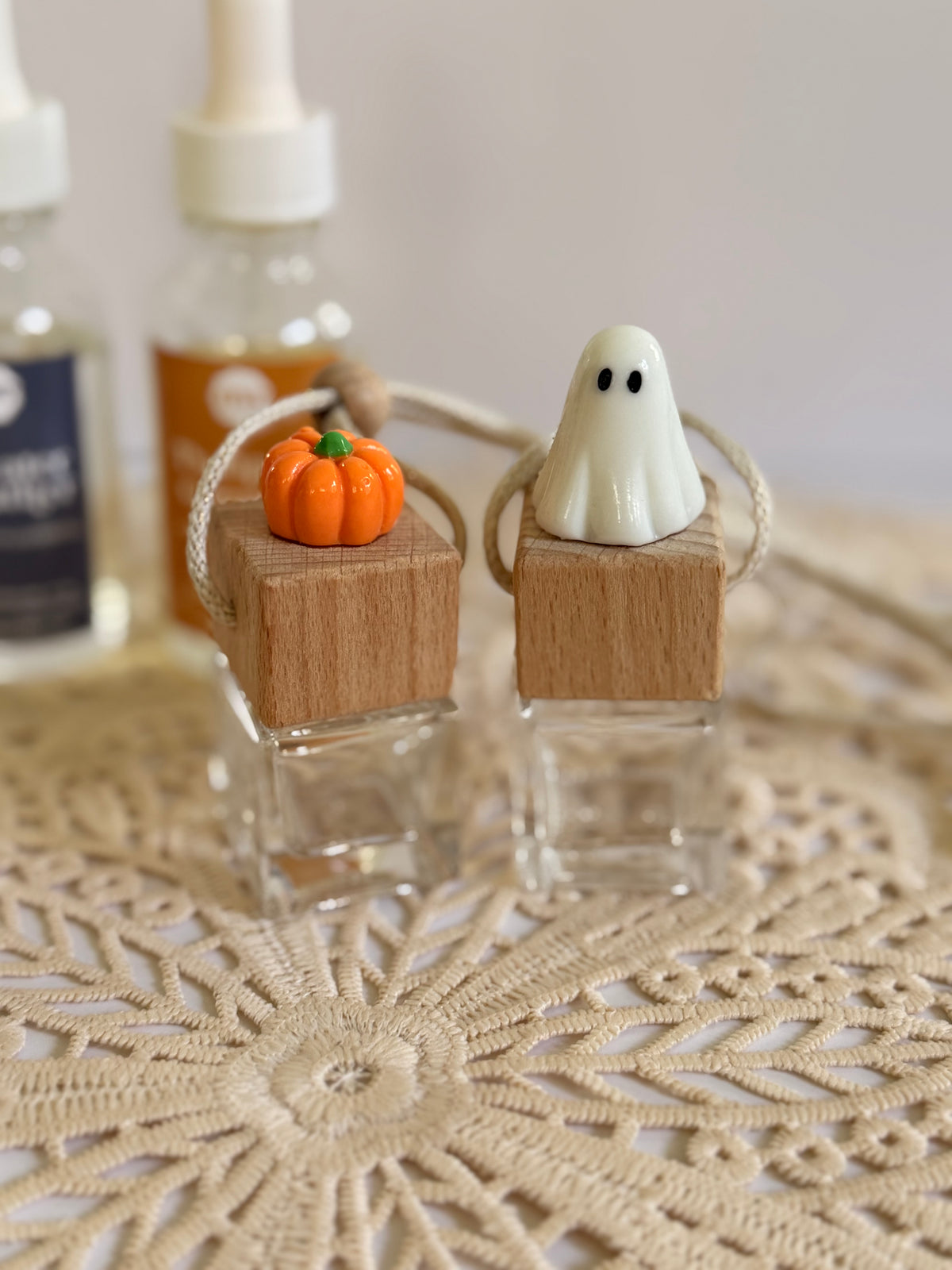 Fall Car Diffuser, Ghosts & Pumpkins- Choose Your Scent!