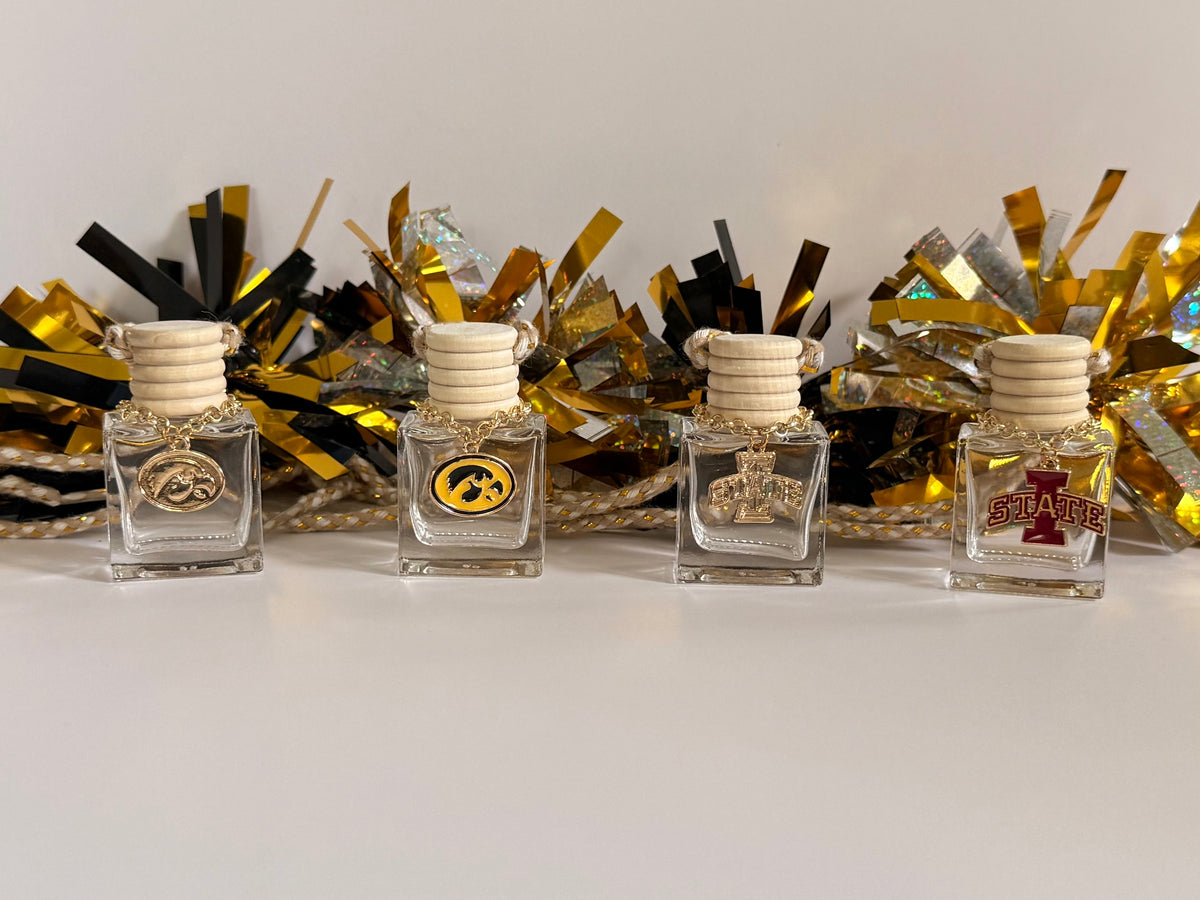 Iowa Hawkeye/State Gameday Charms Car Diffuser- Choose Your Scent!
