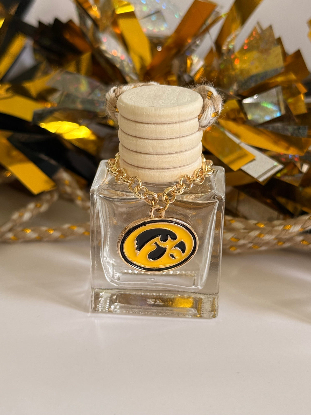 Iowa Hawkeye/State Gameday Charms Car Diffuser- Choose Your Scent!