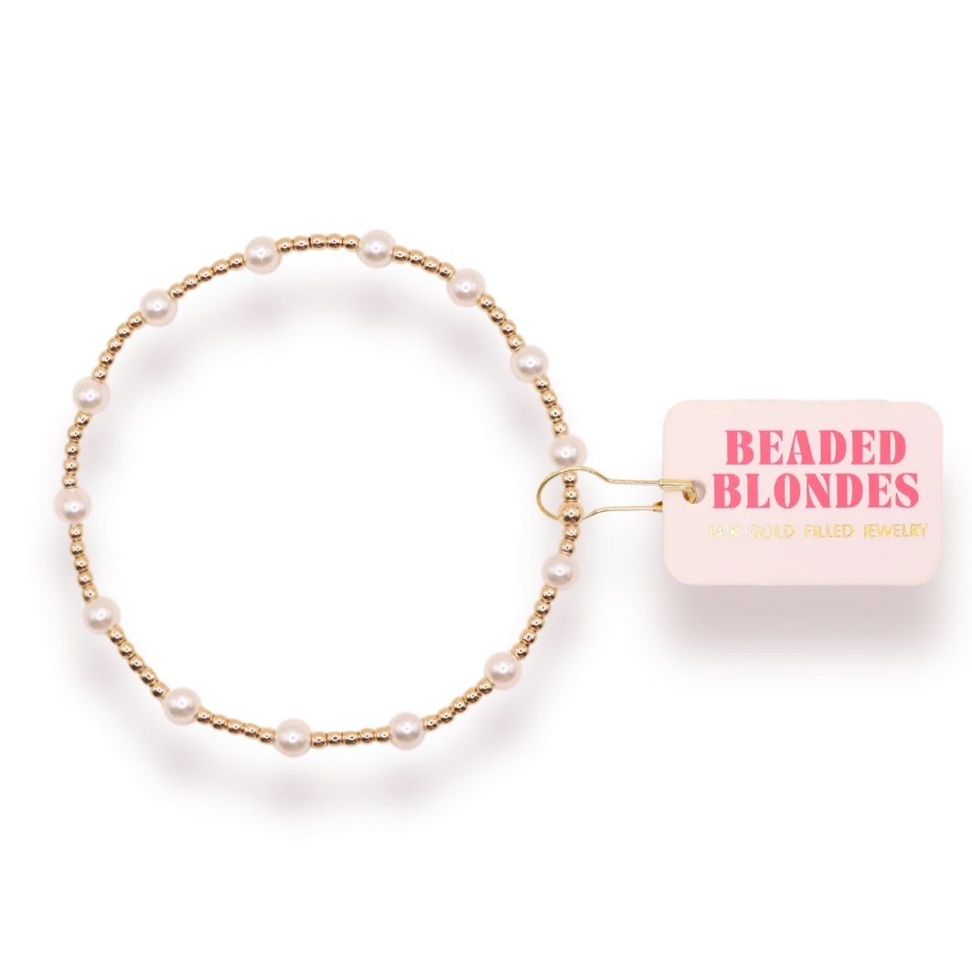 June Pearl Gold Bracelet