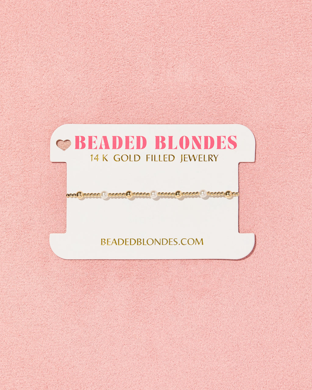 June Pearl + Gold Alternating Bracelet