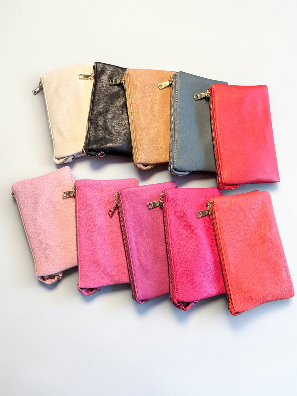 3 Compartment Crossbody Wristlet, Multiple Colors