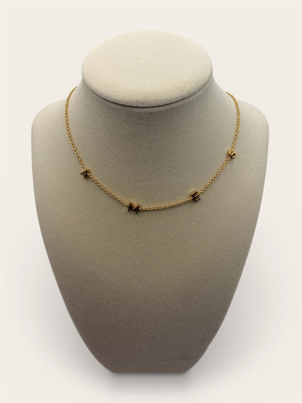 AMES Initial Necklace