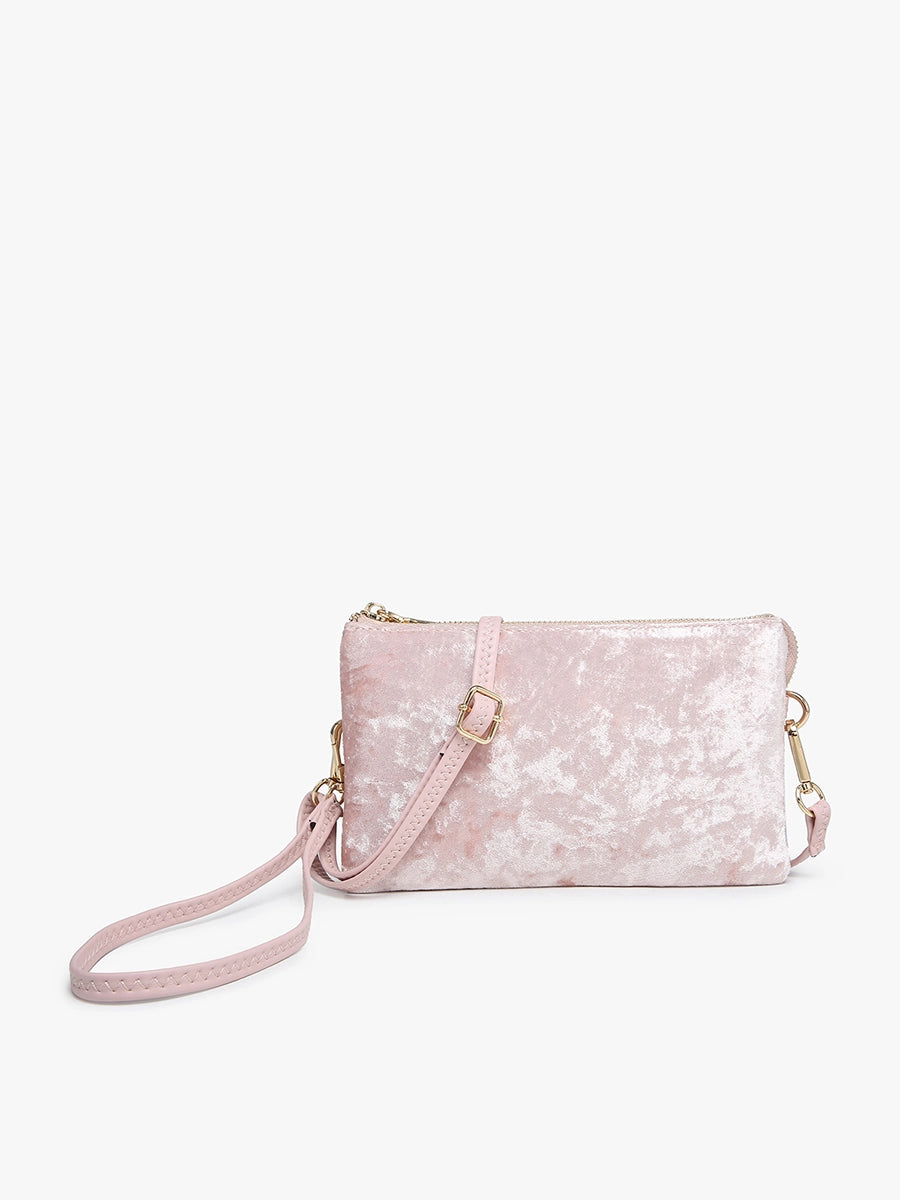 3 Compartment Crossbody Wristlet, Multiple Colors