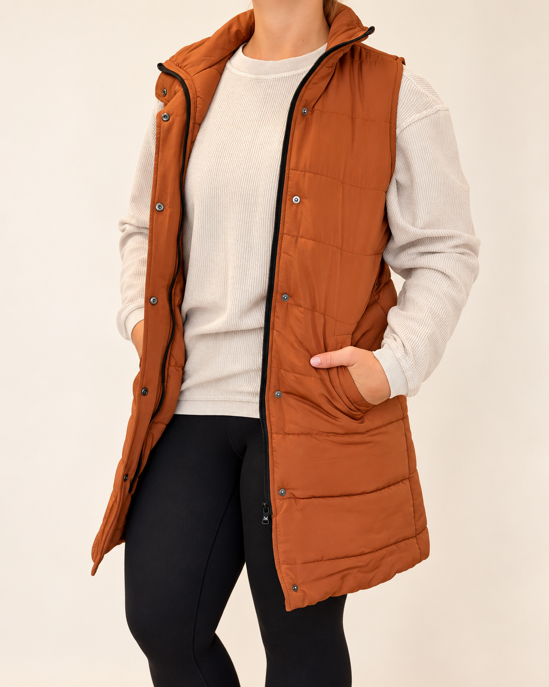 Cinnamon Spice Longline Vest