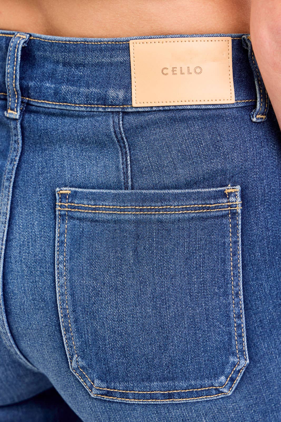 Cello Trouser Two Button Flare Jeans