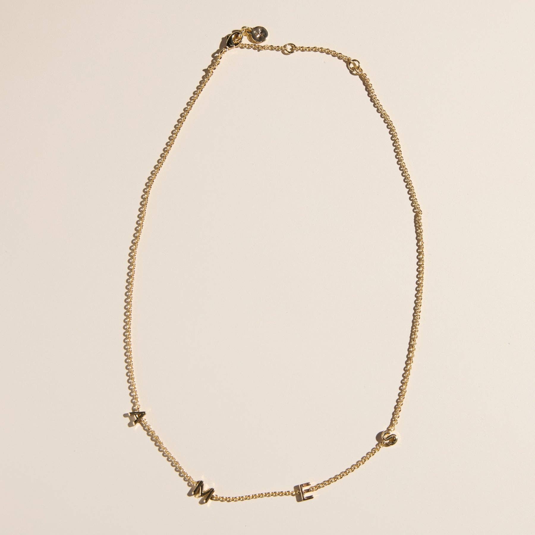 Gold AMES Iowa State University Initial Necklace | The Tinsel Thread