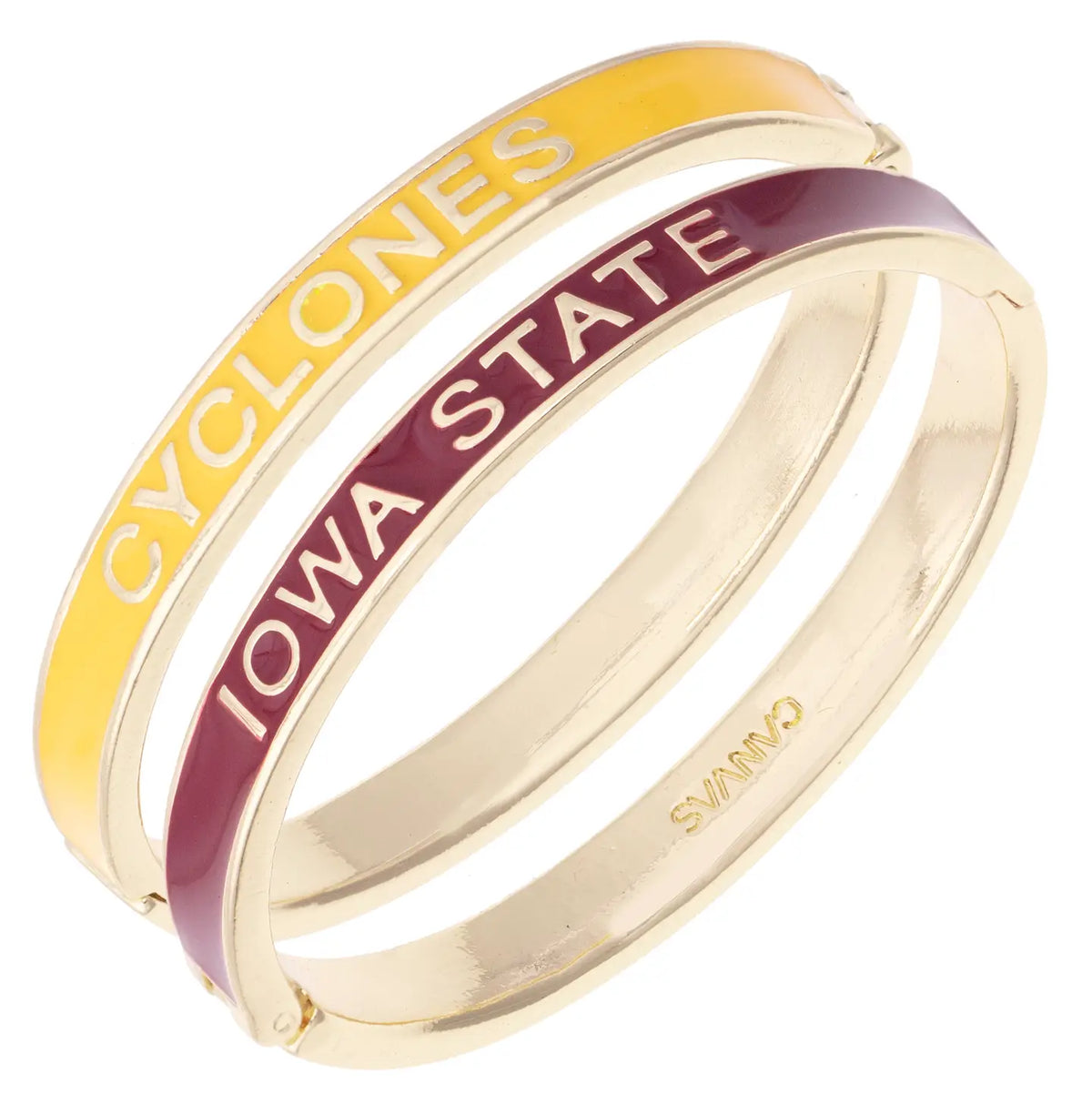 Iowa State Cyclones Skinny Enamel Hinge Bangle Bracelet