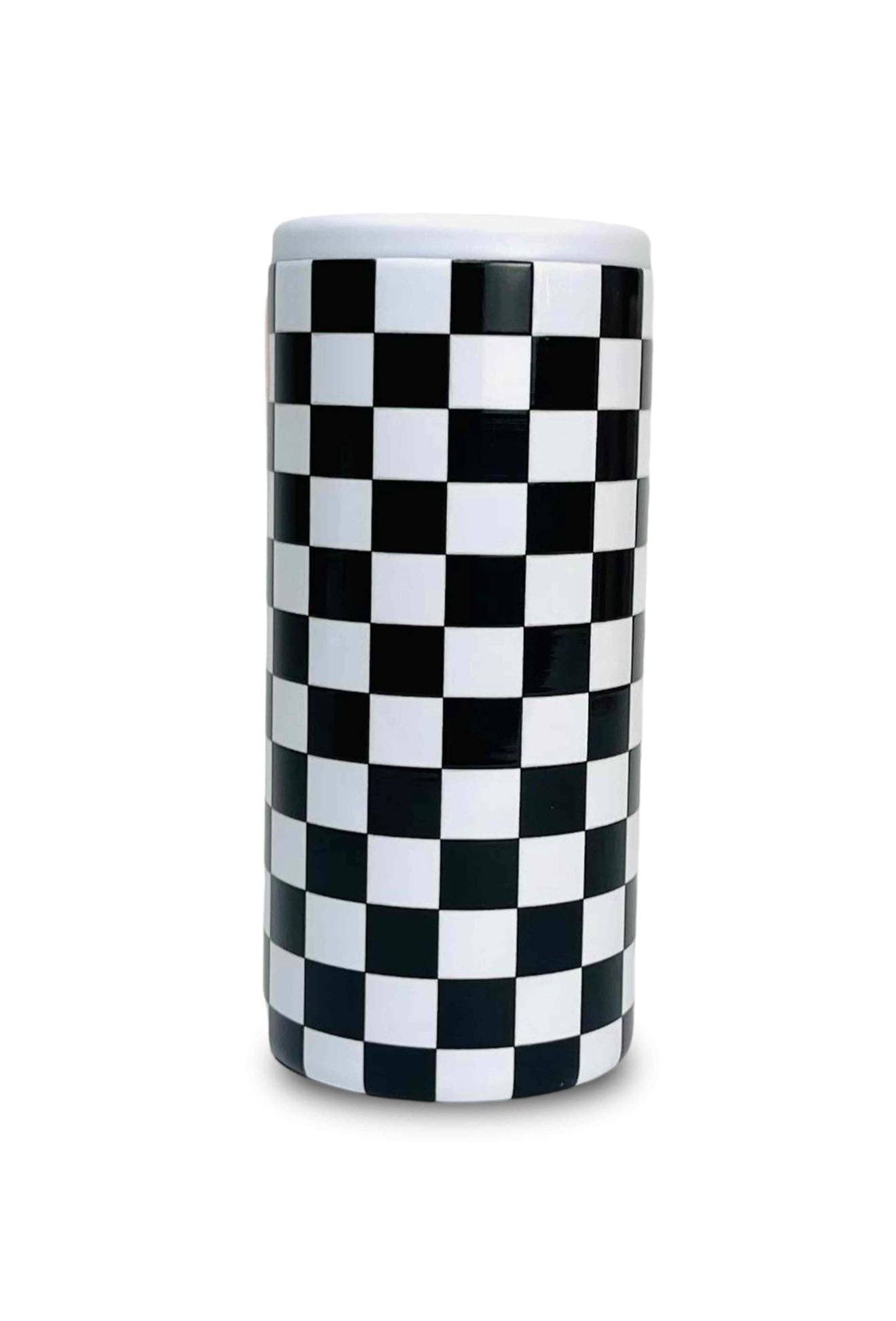 Hard Slim Can Koozie Checkerboard